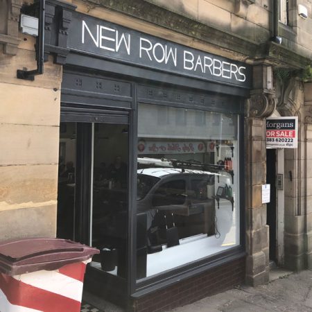 after complete shop front uplift in Dunfermline, Fife by sigdecor