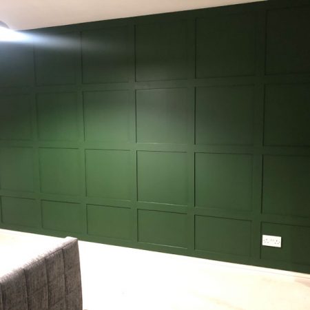 completed feature wall in inverkeithing by signature decorating