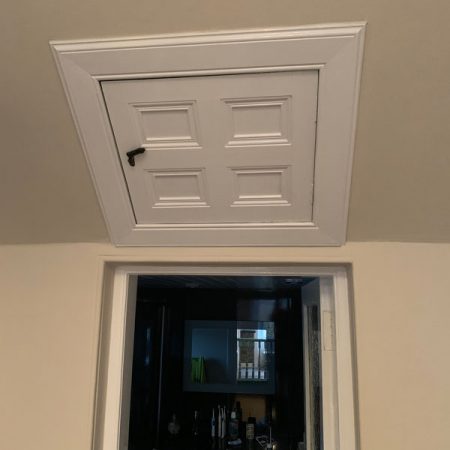 after completing full refurbishment of gowkhill attic entry by signature decorating